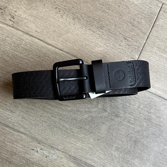 Timberland Men's Black Textured Belt - Picture 1 of 6